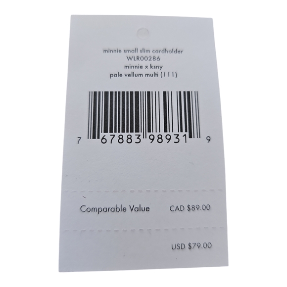 Kate Spade x Disney Minnie Mouse Medium Leather Dome Crossbody Bag & Cardholder - Picture 15 of 16